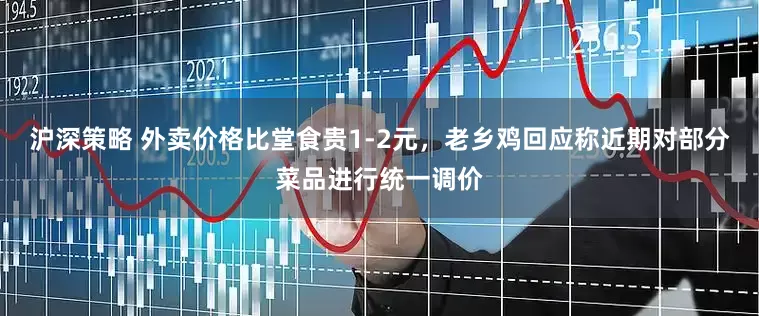 沪深策略 外卖价格比堂食贵1-2元，老乡鸡回应称近期对部分菜品进行统一调价